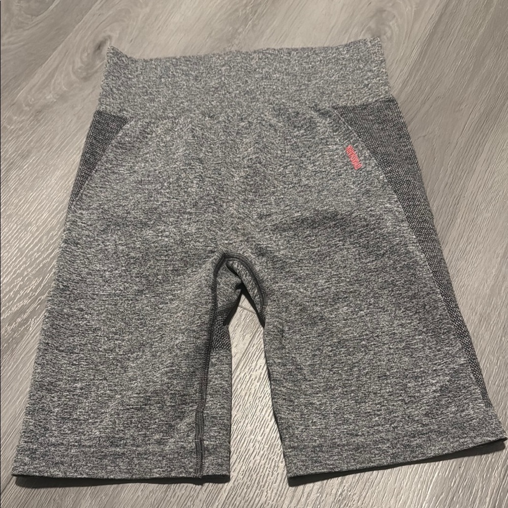 Gymshark Gray/Pink Biker Shorts